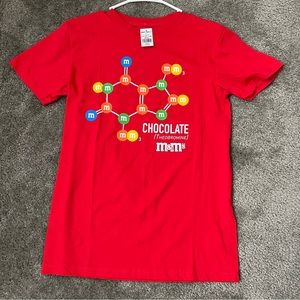 M&M shirt/ red/ new / size small